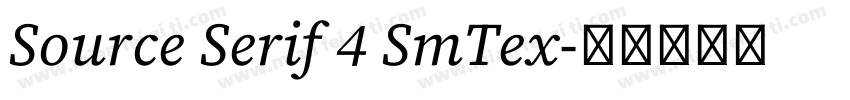 Source Serif 4 SmTex字体转换